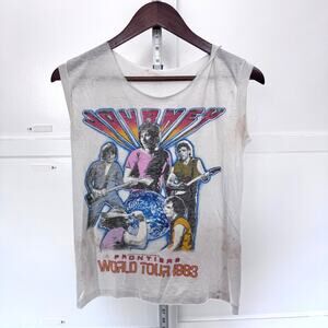 Vintage Journey Frontiers World Tour 1983 Muscle Tank Top
